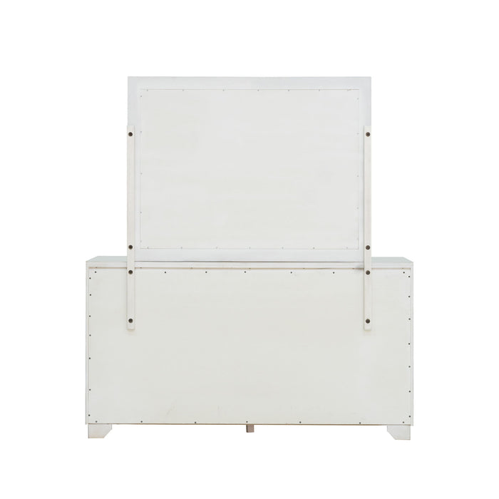 Camila - Dresser and Mirror - Creamy White