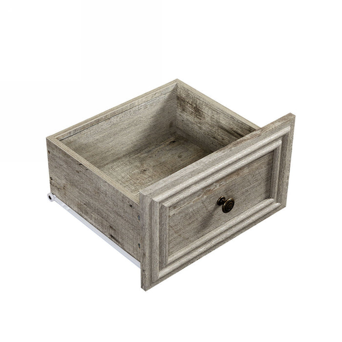 Farmhouse Vintage 7 Drawers Dresser With Natural Texture