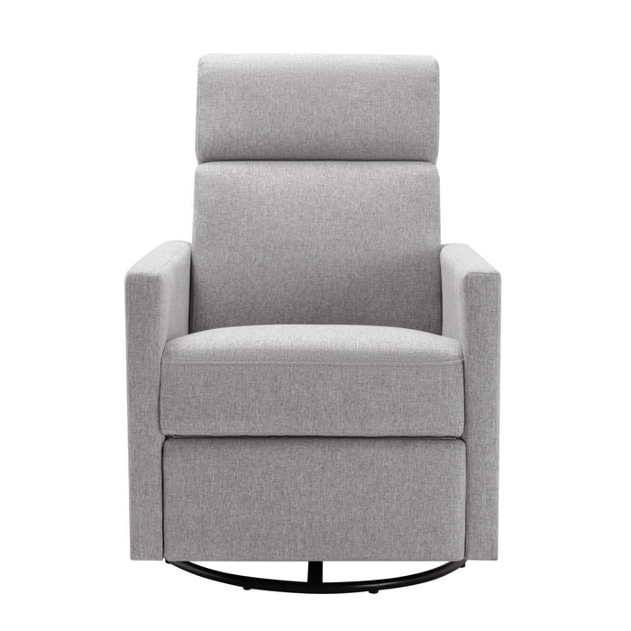 Modern Upholstered Rocker Nursery Chair Plush Seating Glider Swivel Recliner Chair