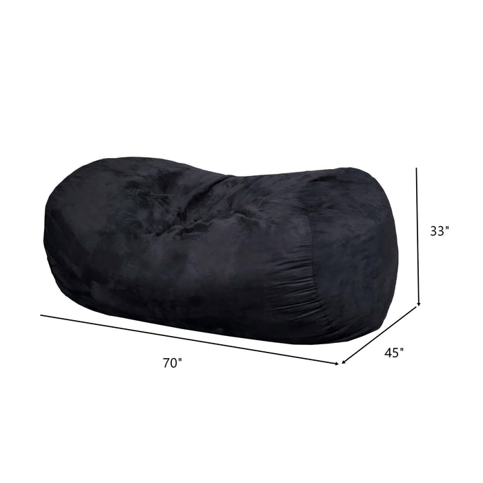 Lara - Cylindrical Bean Bag - Black