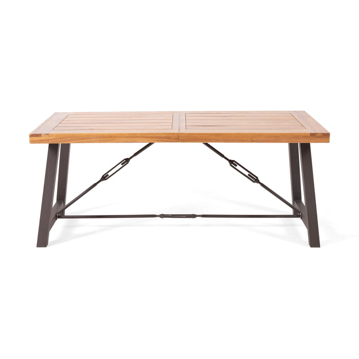 Catriona - 3 Piece Wood Outdoor Dining Set - Teak