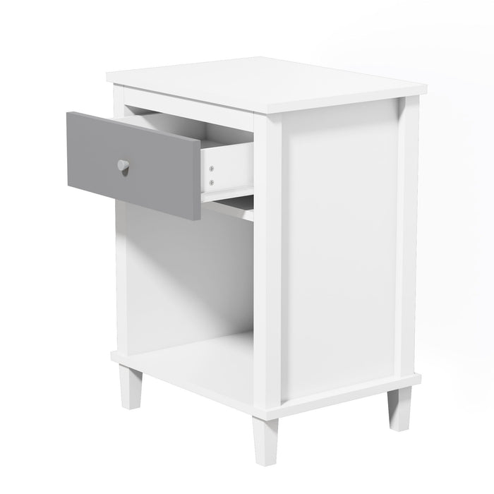 Nightstand With 1 Drawer 1 Shelf