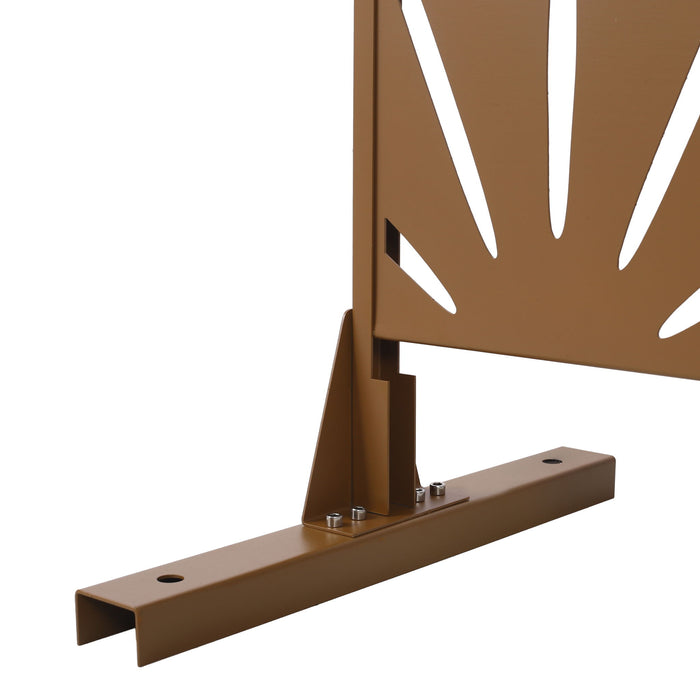 Outdoor & Indoor Metal Privacy Screen, Freestanding Decorative Panels