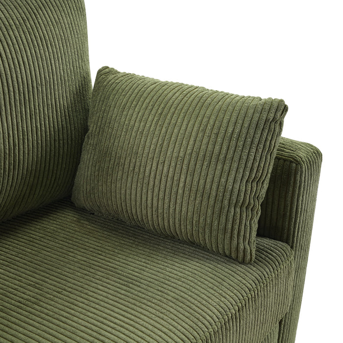 Sleeper Sofa With Foldable Mattress, USB Ports, Side Table & Storage Pocket