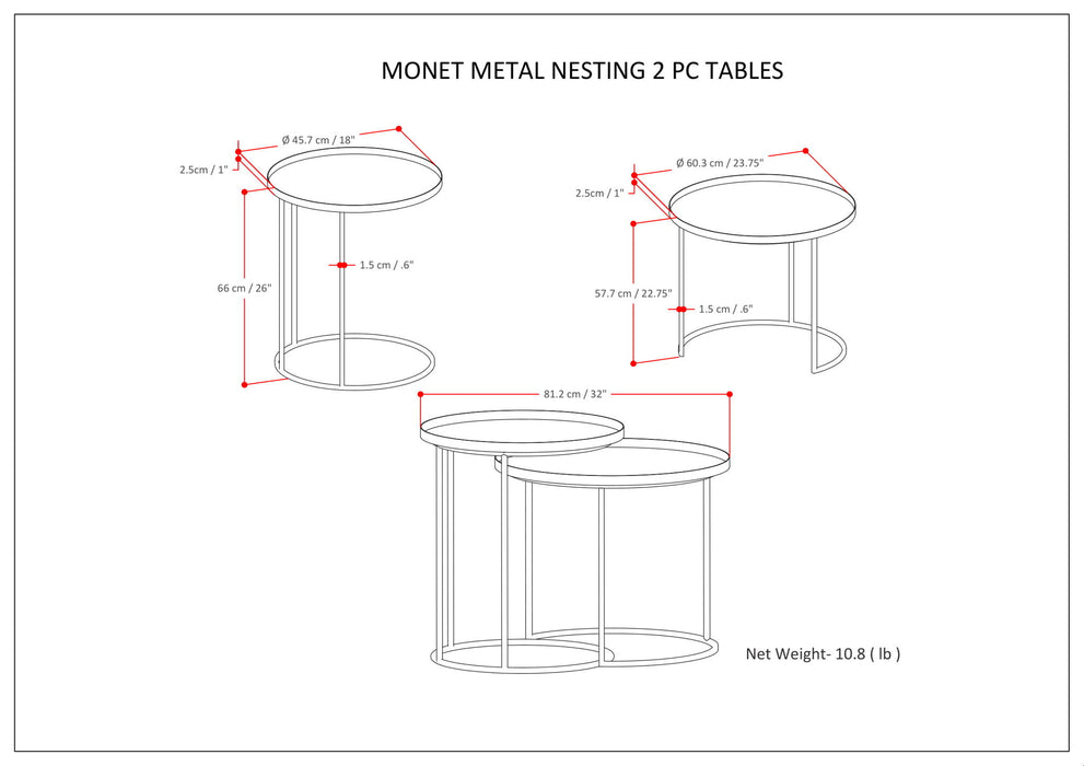 Monet - Metal Table