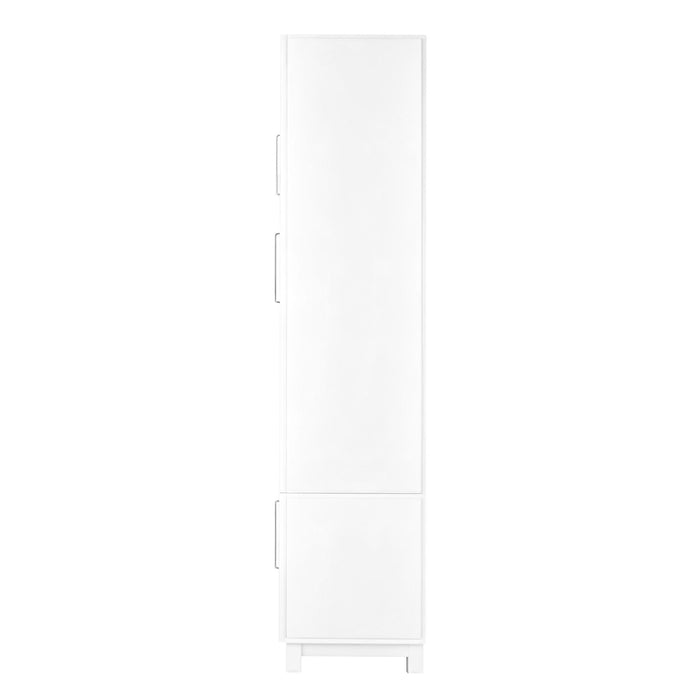 Wall Unit Entertainment Center With Glass Doors For TVs Up To 75" With Drawers For Living Room - White