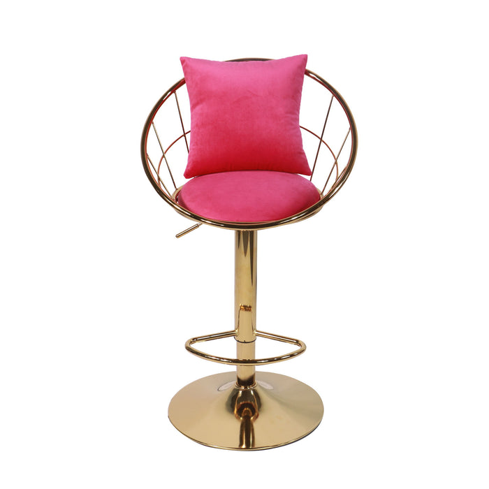 Unique Design Bar Chair, 360 Degree Rotation, Adjustable Height, Suitable For Dining Room And Bar
