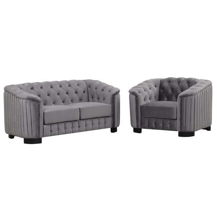 Upholstered 3 Piece Sofa Set With Legs