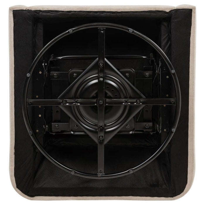 Sorrel - Fabric Upholstered Swivel Glider Arm Chair - Latte