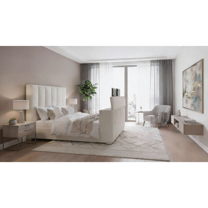 Sacha - Bed With TV Lift And Fireplace