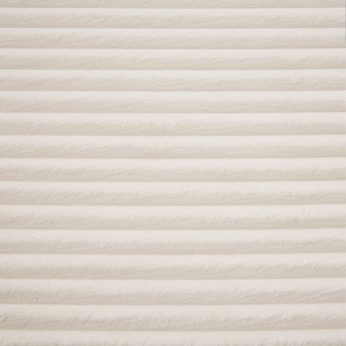 Modular Corduroy Sectional With Arched Armrests, Includes 3 Back Cushions & 2 Throw Pillows