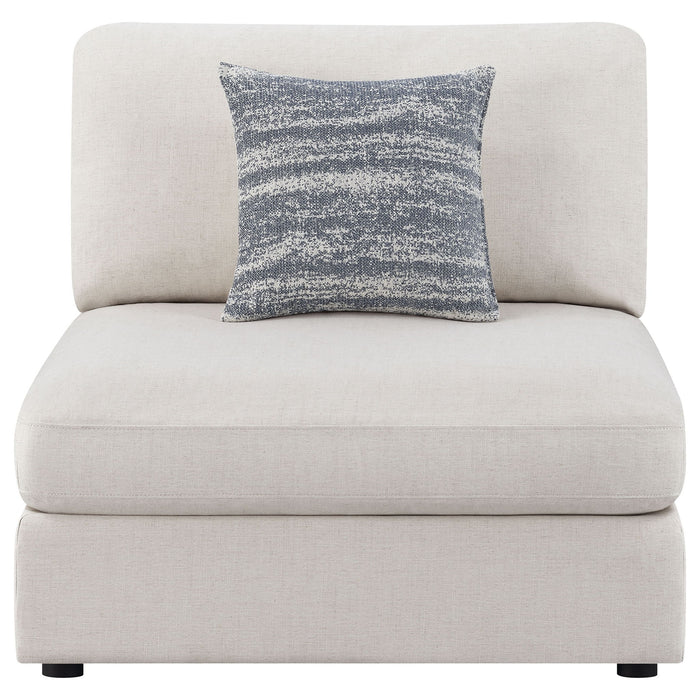 Duncan- Armless Chair With Removable Cushions