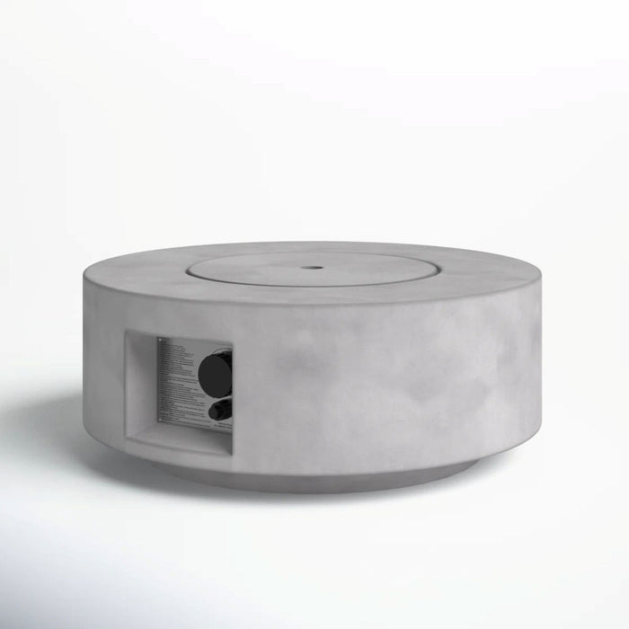 Reinforced - Propane Gas Outdoor Fire Pit Table With Lid