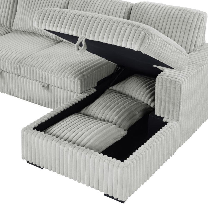 Devonshire - Sleeper Sectional Sofa Storage Chaise