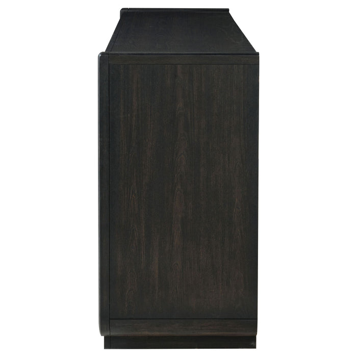 Leandro 8-drawer Bedroom Dresser Cabinet Burnished Black