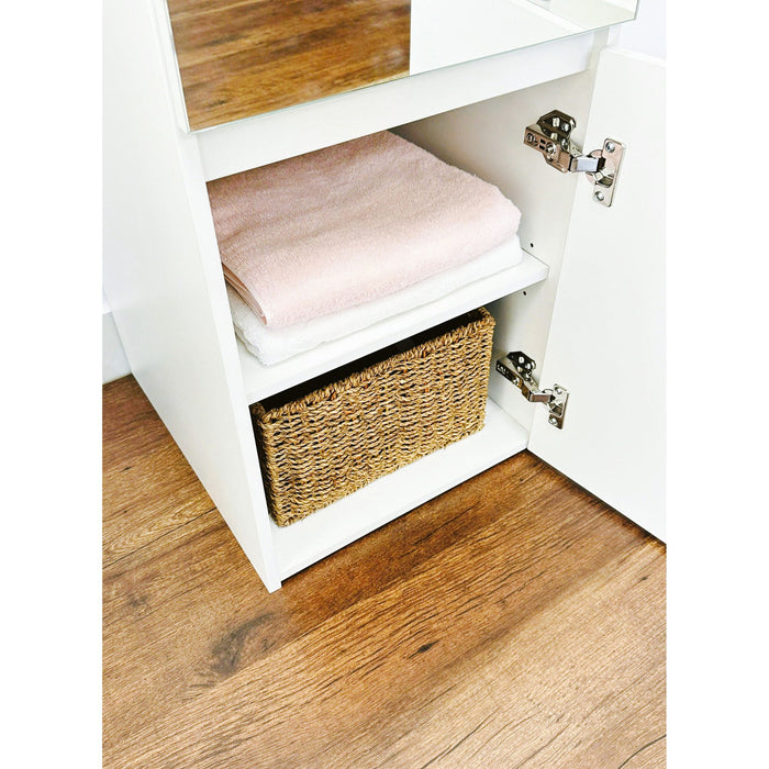 Elise - Slim Modular Wood Closet Cabinet With Drawers In Durable Melamine And Wood 71" Height - White