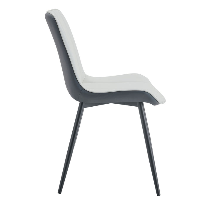 Modern Minimalist Dining Chair Set, Extended Seat Cushion