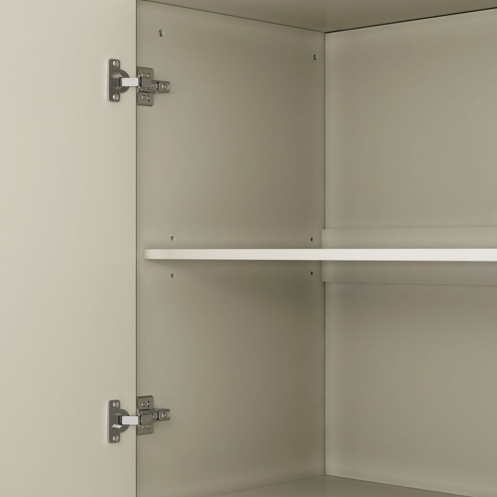 Buffet Cabinet With 4 Doors, Storage Sideboard For Living Room, Dining Room - Champagne