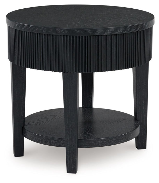 Marstream - Round End Table - Black