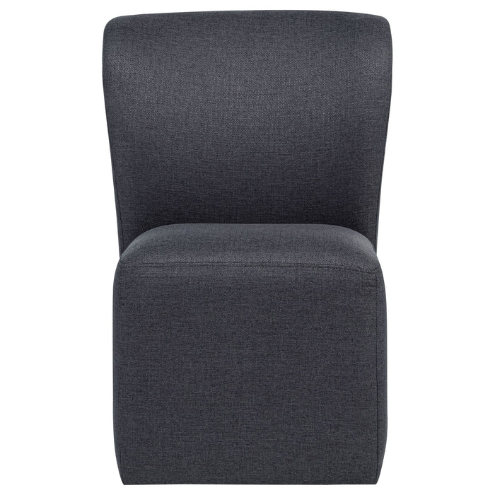 Jaelynn Upholstered Parsons Dining Side Chair Charcoal (Set of 2)