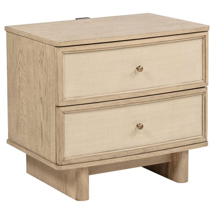 Kailani 4-piece California King Bedroom Set Beige Oak