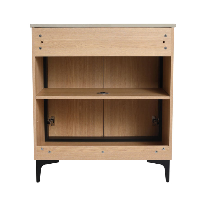 Modern Bathroom Vanity Base With Basin And Storage Cabinet