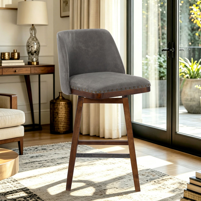 360° Swivel Bar Stool, Counter Height Kitchen Island Chair