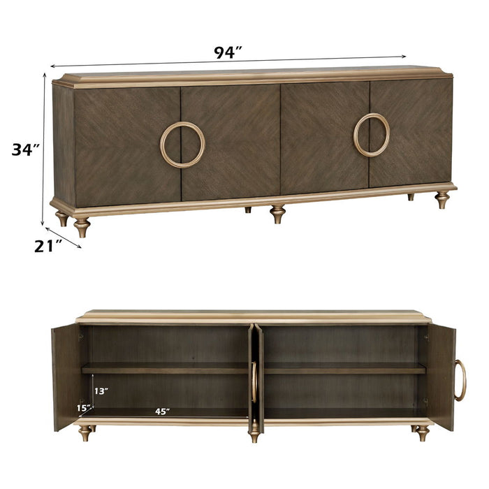 Ashtin - Console Cabinet - Brown