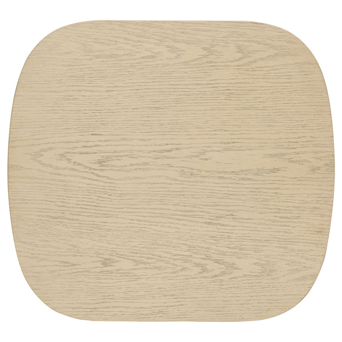 Kailani 2-piece Coastal Coffee and End Table Set Beige Oak