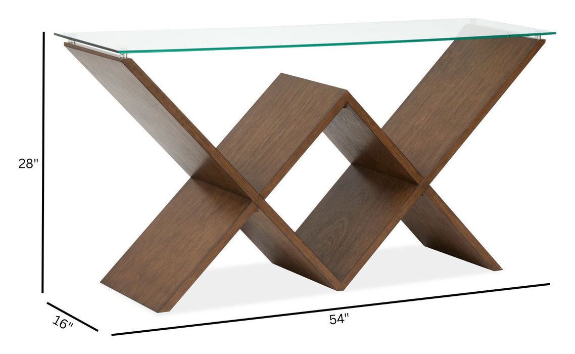 Vector - Rectangular Sofa Table - Russet