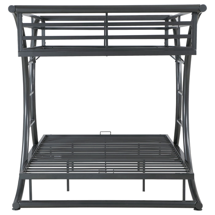 Weston - Bunk Bed Full Over Full - Gunmetal