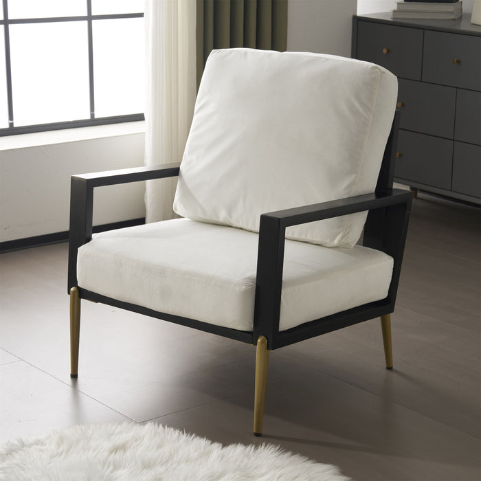 Modern Armchair With Solid Wood Frame
