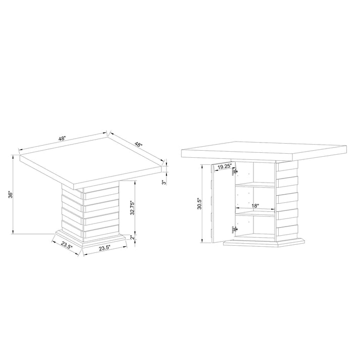 Donna - Bar Table - White