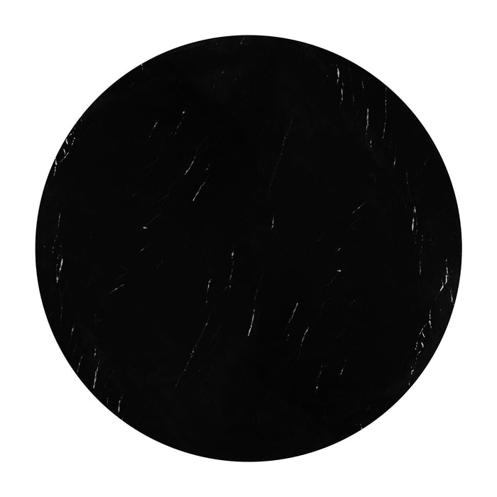 5 Piece Round Dining Table Set, Modern Dining Table And 4 Upholstered Chairs For Dining Room