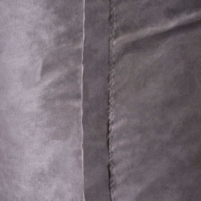 Flora - Traditional 6.5 Foot Suede Bean Bag - Charcoal