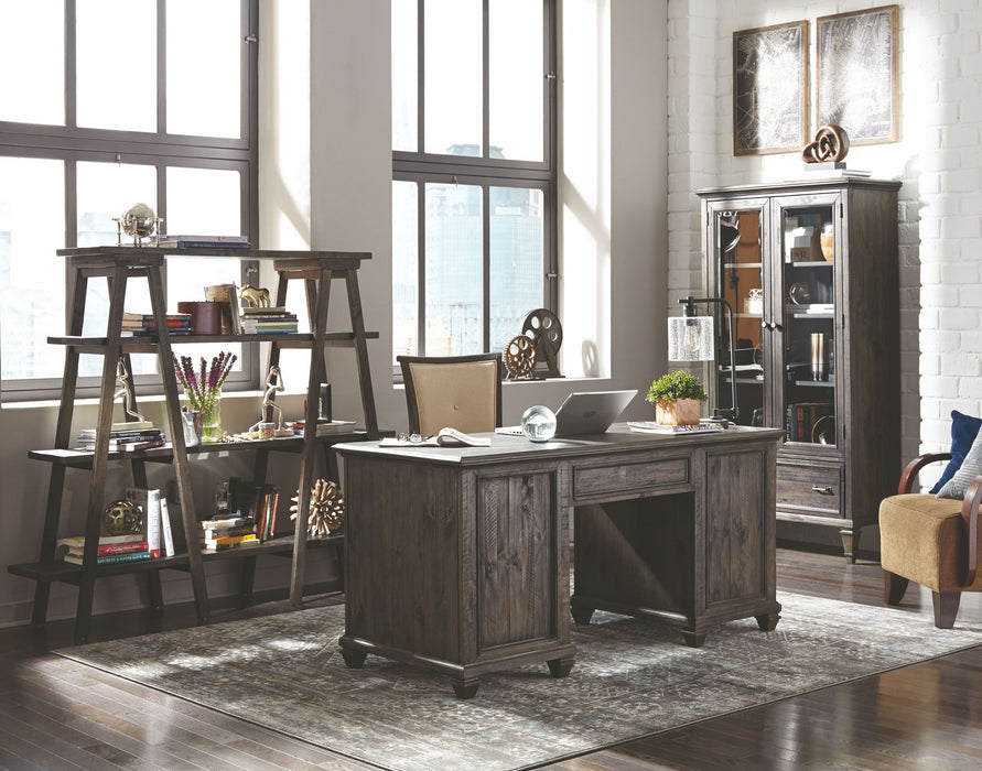 Sutton Place - Door Bookcase - Weathered Charcoal