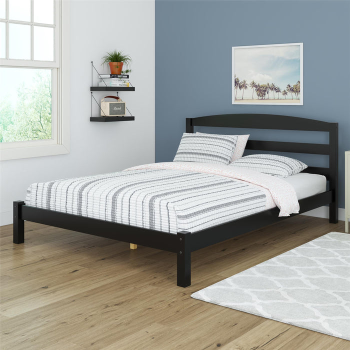 Leighton - Full Size Platform Bed, Low Profile Design - Black