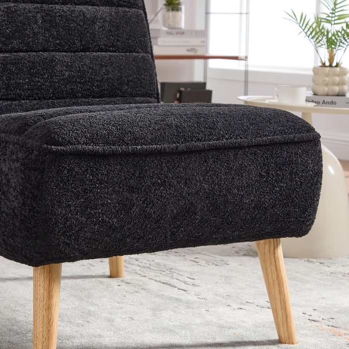 Upholstered Armless Accent Chair