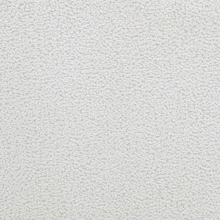 Remuda Boucle Upholstered Round Storage Ottoman Ivory