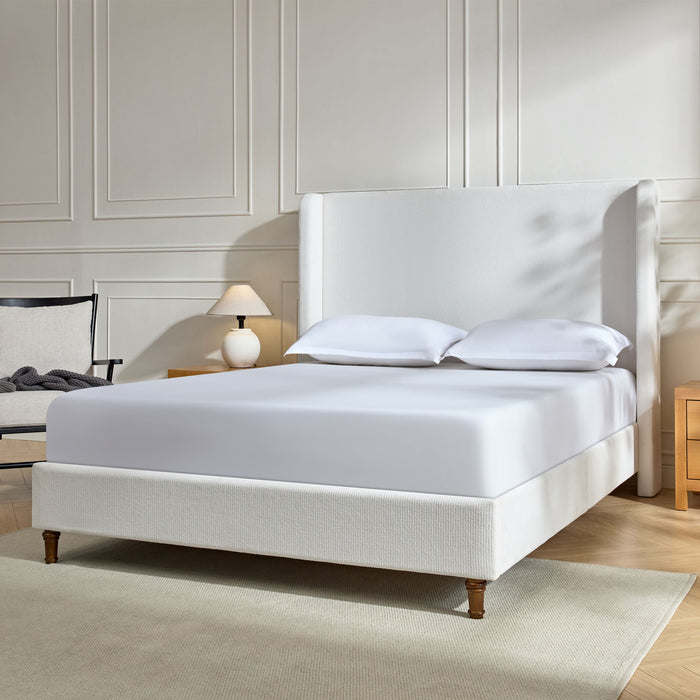 Harper - Tall Headboard Upholstered Bed / High Headboard / Elegant Simplicity / No Box Spring Needed