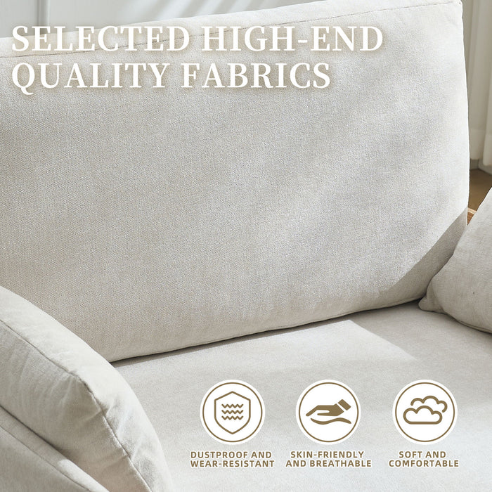 Mid Century Modern Foldable Sofa Bed, 3 In 1 Convertible Sleeper With 3 Pillows