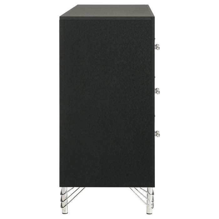 Malcolm - 6 Drawer Dresser Cabinet - Black