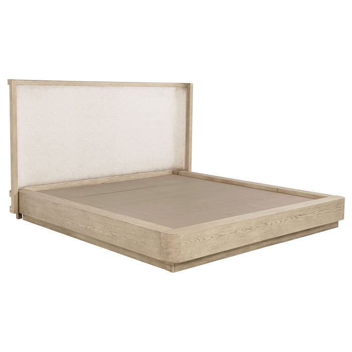 Kailani 4-piece Eastern King Bedroom Set Beige Oak