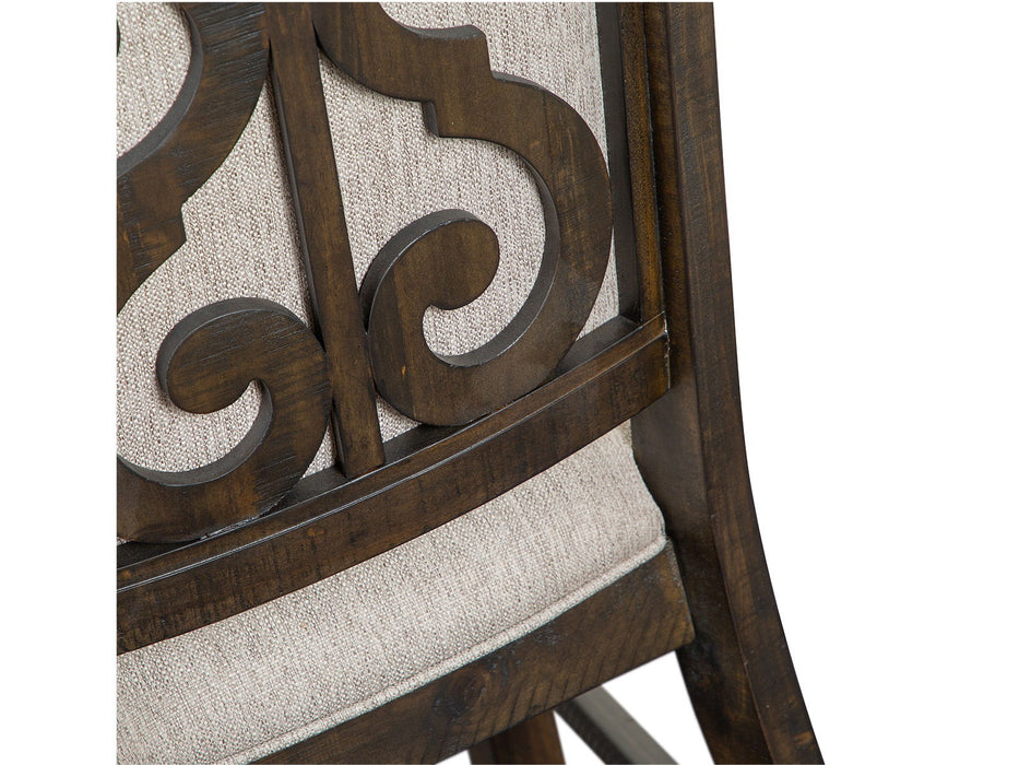 Bellamy - Dining Side Chair With Upholstered Seat & Back (Set of 2) - Dark Brown