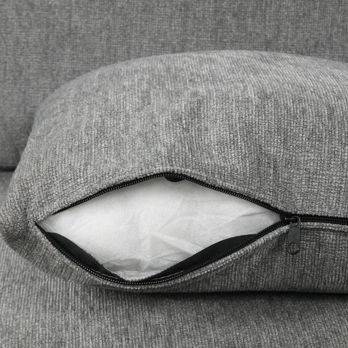 Convertible U-Shaped Sectional Sofa With Pull-Out Bed