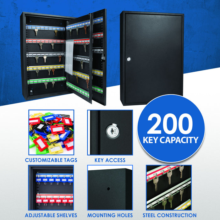 Adjustable Key Cabinet With Lock
