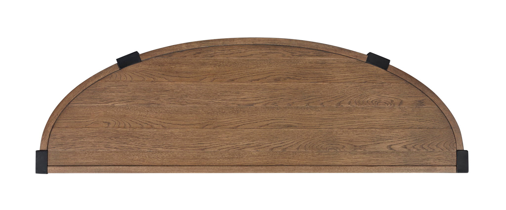 Kaysen - Demilune Sofa Table - Dark Brown