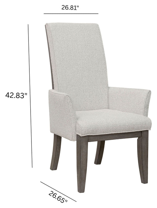 Anderson Park - Upholstered Arm Chair (Set of 2) - Moose Trail / Frontier Brown