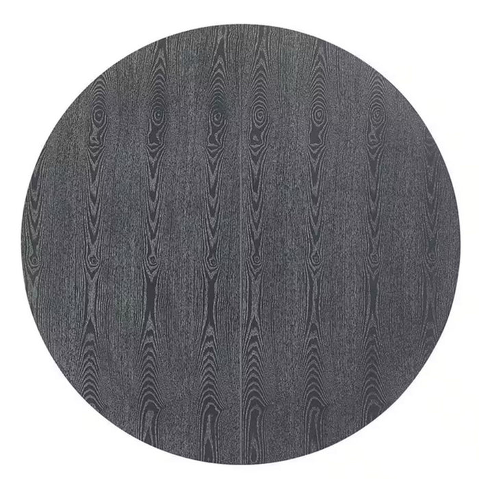 Rustic Extendable Dining Table With Pedestal Base - Gray