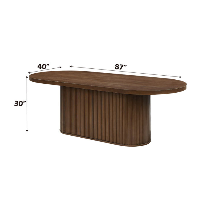 Gamarya - Dining Table - Dark Oak